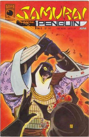 Samurai Penguin 5 published by Slave Labor with cover art by Frank Cirocco