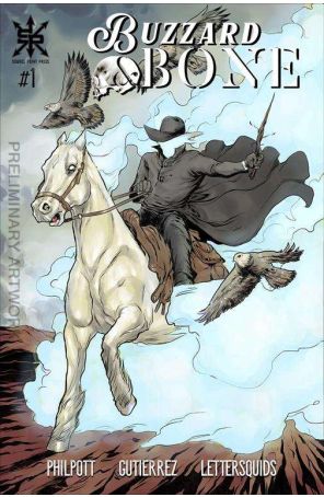 Buzzard and Bone 1A published by Source Point with cover art by Ryan Gutierrez