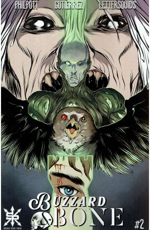 Buzzard and Bone 2 published by Source Point with cover art by Ryan Gutierrez