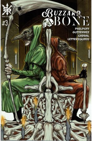 Buzzard and Bone 3 published by Source Point with cover art by Ryan Gutierrez