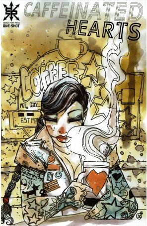 Caffeinated Hearts 1 published by Source Point with cover art by Stefano Cardoselli