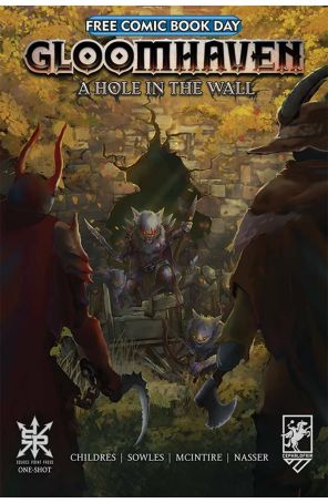 Gloomhaven: A Hole in the Wall FCBD 2021 published by Source Point with cover art by Nolan Nasser