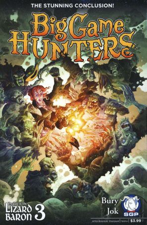 Big Game Hunters 3 published by Space Goat Productions with cover art by Estudio Haus