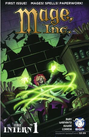 Mage, Inc: The Intern 1 published by Space Goat Productions with cover art by Aris Aguiar