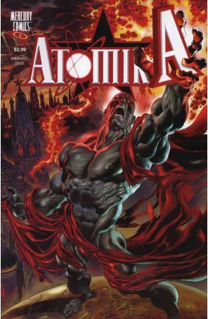 Atomika 8 published by Mercury with cover art by Claudio Castellini