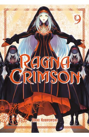 Ragna Crimson 9 published by Square Enix with cover art by Hiro Mashima