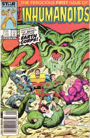 The Inhumanoids 1 (Newsstand) published by Marvel