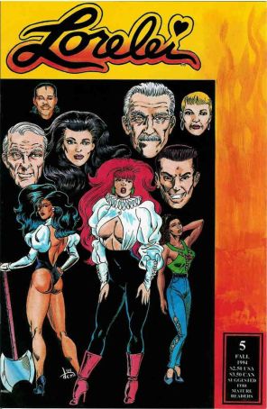 Lorelei 5 published by Starwarp with cover art by Dave Matthews