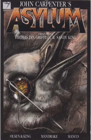 Asylum (John Carpenter's) 8 published by Storm King with cover art by Tom Mandrake