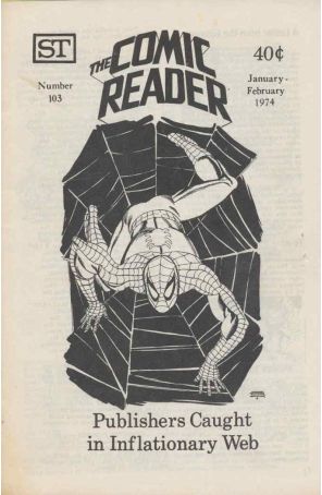 The Comic Reader 103 published by Street Enterprises with cover art by Gil Kane
