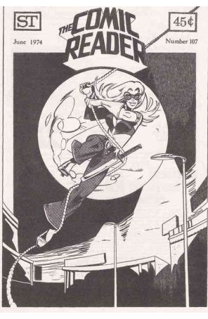 The Comic Reader 107 published by Street Enterprises with cover art by Joe Staton