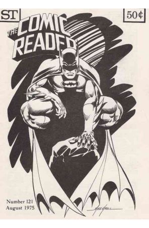 The Comic Reader 121 published by Street Enterprises with cover art by Mike Grell