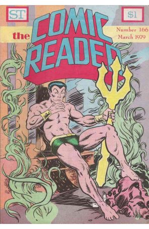 The Comic Reader 166 published by Street Enterprises with cover art by Richard Howell