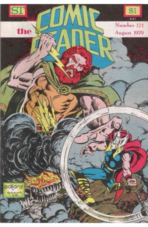 The Comic Reader 171 published by Street Enterprises with cover art by Keith Pollard and Doug Herring