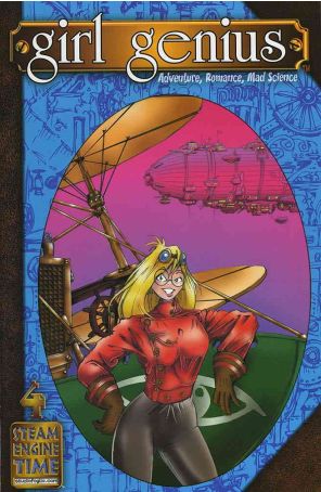 Girl Genius 4 published by Studio Foglio with cover art by Phil Foglio