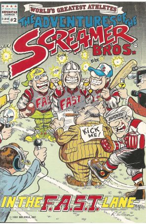 Adventures of the Screamer Brothers 2 published by Superstar with cover art by Richard Sullivan