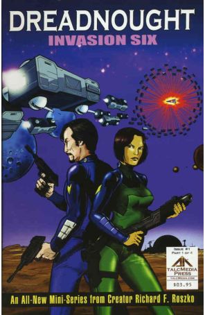Dreadnought: Invasion Six 1 published by Talcmedia Press with cover art by Guillermo Sanna