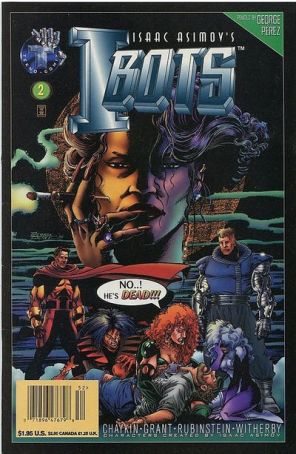 I•Bots (Isaac Asimov's, 1st Series) 2 (Newsstand) published by Tekno with cover art by George Pérez