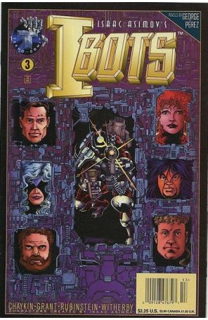 I•Bots (Isaac Asimov's, 1st Series) 3 (Newsstand) published by Tekno with cover art by George Pérez