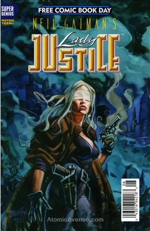 Lady Justice (Neil Gaiman's, Vol. 1) 1C published by Super Genius with cover art by Michael Netzer