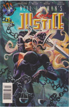 Lady Justice (Neil Gaiman's, Vol. 1) 1 (Newsstand) published by Tekno with cover art by Dan Brereton