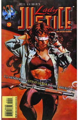 Lady Justice (Neil Gaiman's, Vol. 1) 10 published by Tekno with cover art by Dan Brereton