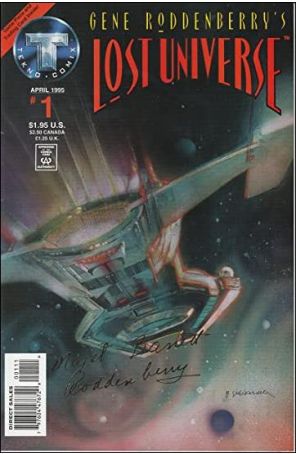 Lost Universe (Gene Roddenberry's) 1A published by Tekno with cover art by Bill Sienkiewicz