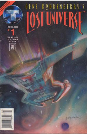 Lost Universe (Gene Roddenberry's) 1 (Newsstand) published by Tekno with cover art by Bill Sienkiewicz
