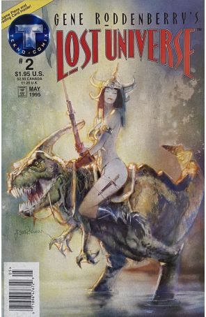 Lost Universe (Gene Roddenberry's) 2 (Newsstand) published by Tekno with cover art by Bill Sienkiewicz