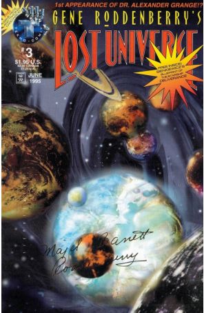 Lost Universe (Gene Roddenberry's) 3A published by Tekno with cover art by Bill Sienkiewicz and James Callahan (Back Cover)
