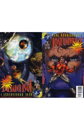 Lost Universe (Gene Roddenberry's) 3 published by Tekno with cover art by Bill Sienkiewicz and James Callahan (Back Cover)