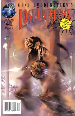 Lost Universe (Gene Roddenberry's) 4A (Newsstand) published by Tekno with cover art by Bill Sienkiewicz