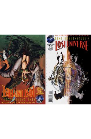 Lost Universe (Gene Roddenberry's) 5 published by Tekno with cover art by Bill Sienkiewicz and Gary Kwapisz (Back Cover)
