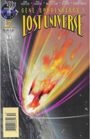 Lost Universe (Gene Roddenberry's) 7 (Newsstand) published by Tekno with cover art by Bill Sienkiewicz