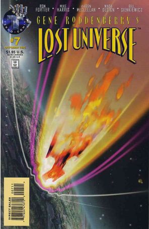 Lost Universe (Gene Roddenberry's) 7 published by Tekno with cover art by Bill Sienkiewicz