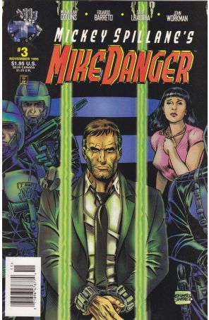 Mike Danger (Mickey Spillane's, Vol. 1) 3 (Newsstand) published by Tekno with cover art by Eduardo Barreto