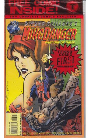 Mike Danger (Mickey Spillane's, Vol. 1) 7 (in bag) published by Tekno with cover art by Walt Simonson