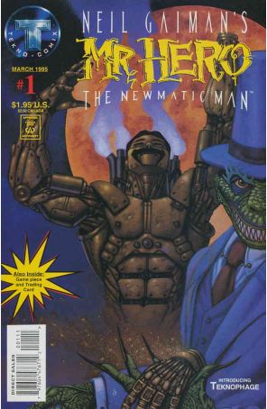 Mr. Hero-The Newmatic Man (Neil Gaiman's, 1st Series) 1 published by Tekno with cover art by Marc Sosso