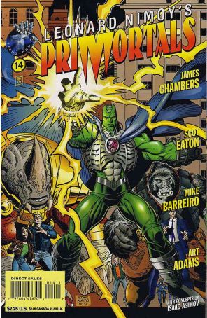 Primortals (Leonard Nimoy's, Vol. 1) 14 published by Tekno with cover art by Arthur Adams