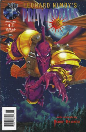 Primortals (Leonard Nimoy's, Vol. 1) 4 (Newsstand) published by Tekno with cover art by Scot Eaton