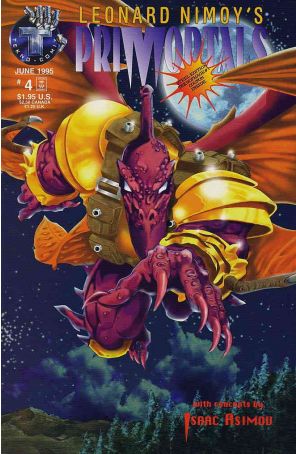 Primortals (Leonard Nimoy's, Vol. 1) 4 published by Tekno with cover art by Scot Eaton