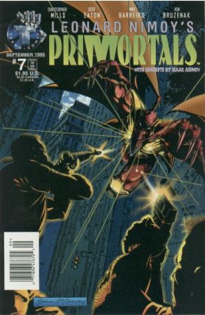 Primortals (Leonard Nimoy's, Vol. 1) 7 (Newsstand) published by Tekno with cover art by Brian Murray