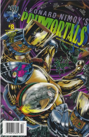 Primortals (Leonard Nimoy's, Vol. 1) 8 (Newsstand) published by Tekno with cover art by Ron Randall