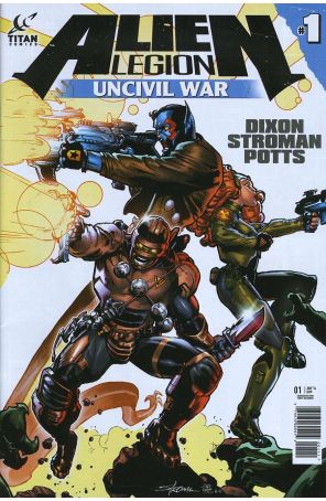 Alien Legion: Uncivil War 1 published by Titan with cover art by Carl Potts