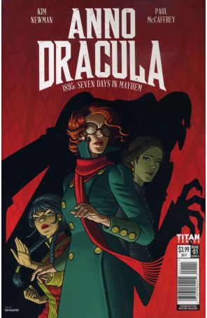 Anno Dracula: 1895 Seven Days in Mayhem 1A published by Titan with cover art by Paul McCaffrey