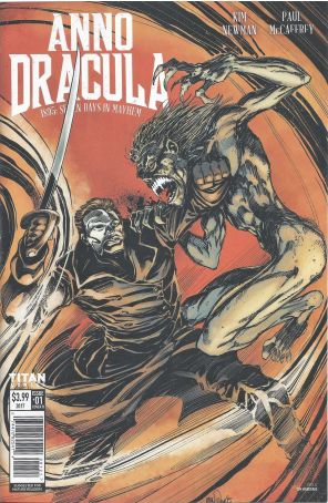 Anno Dracula: 1895 Seven Days in Mayhem 1B published by Titan with cover art by Tom Mandrake