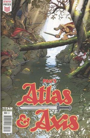 Atlas and Axis 3 published by Titan with cover art by Pau