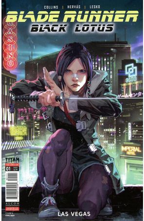 Blade Runner Black Lotus: Las Vegas 1A published by Titan with cover art by Kael Ngu