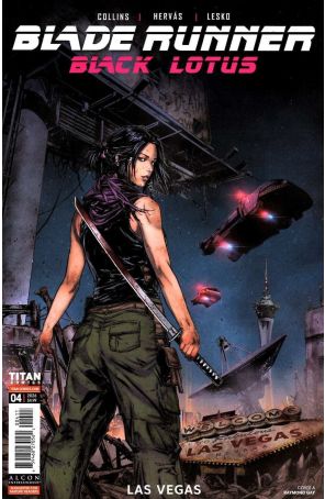Blade Runner Black Lotus: Las Vegas 4A published by Titan with cover art by Raymond Gay
