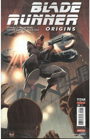 Blade Runner Origins 9D published by Titan with cover art by Amancay Nahuelpan